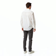 White Tencel Twill Shirt - Cloudline