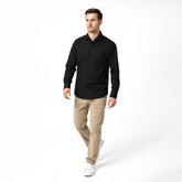 Black Matka Silk Cotton blend Shirt - Black Ember