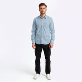 Blue Oxford Shirt - Pure Cotton - Still Blue