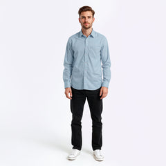 Blue Oxford Shirt - Pure Cotton - Still Blue