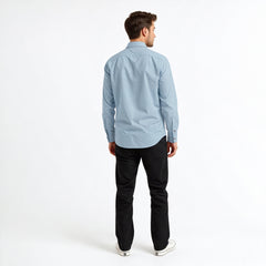 Blue Oxford Shirt - Pure Cotton - Still Blue